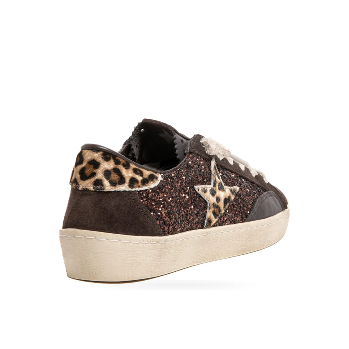 Deportivo C-1342 Ante Glitter Moka de Cetti