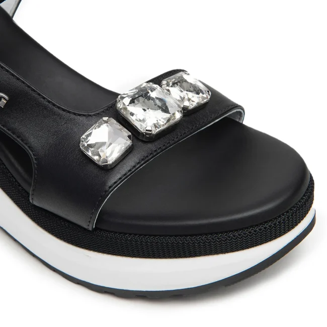 Chaussures Femme Nero Giardini E410685D Blanc - Cuir Peau Doublure